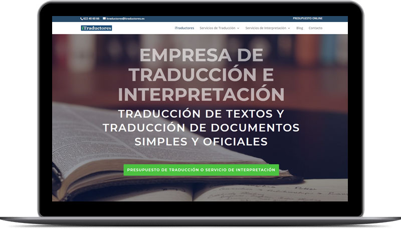 web itraductores posicionamiento y diseño web